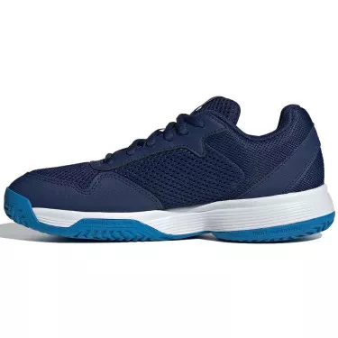 Adidas Courtflash Junior Tennis Shoes Dark Blue