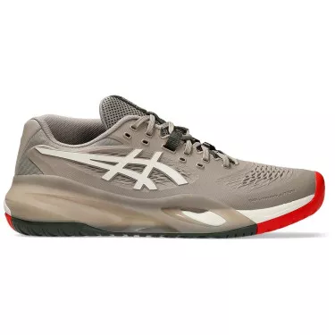 Asics Gel Resolution X Taupe Grey Tennis Shoes