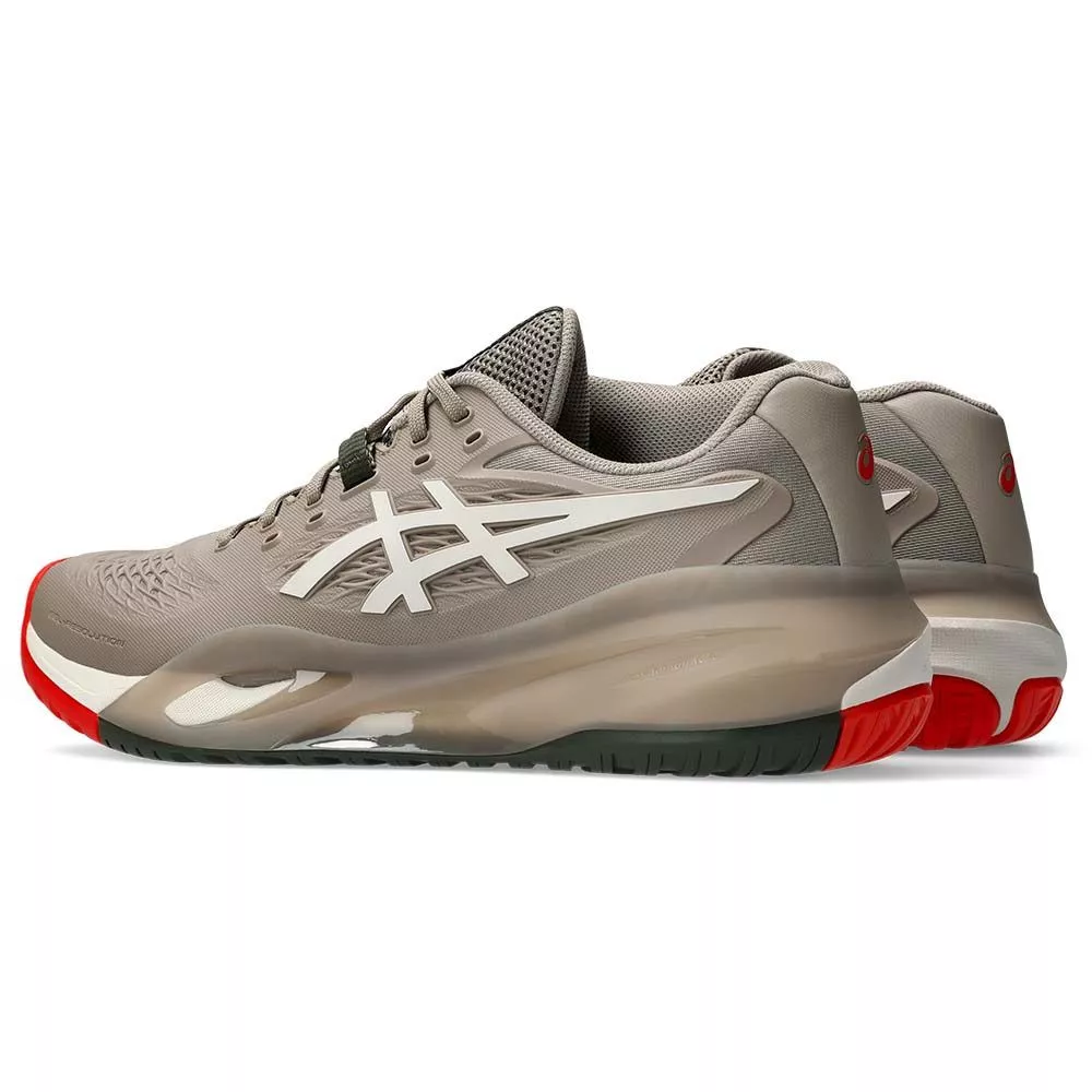 Asics Gel Resolution X Taupe Grey Tennis Shoes