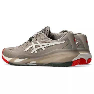 Asics Gel Resolution X Taupe Grey Tennis Shoes