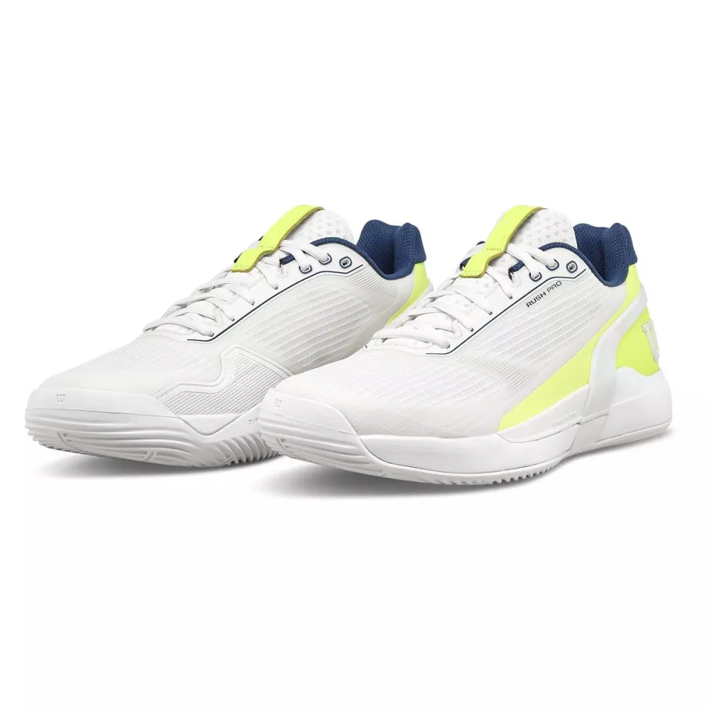 Wilson Rush Pro 5 Padel Shoes White / Yellow