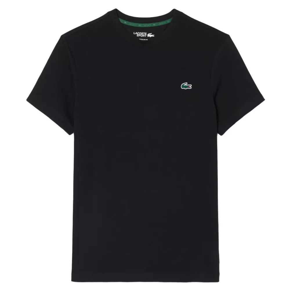 Lacoste Sport Ultra Dry Graphic T-Shirt Black / Grey