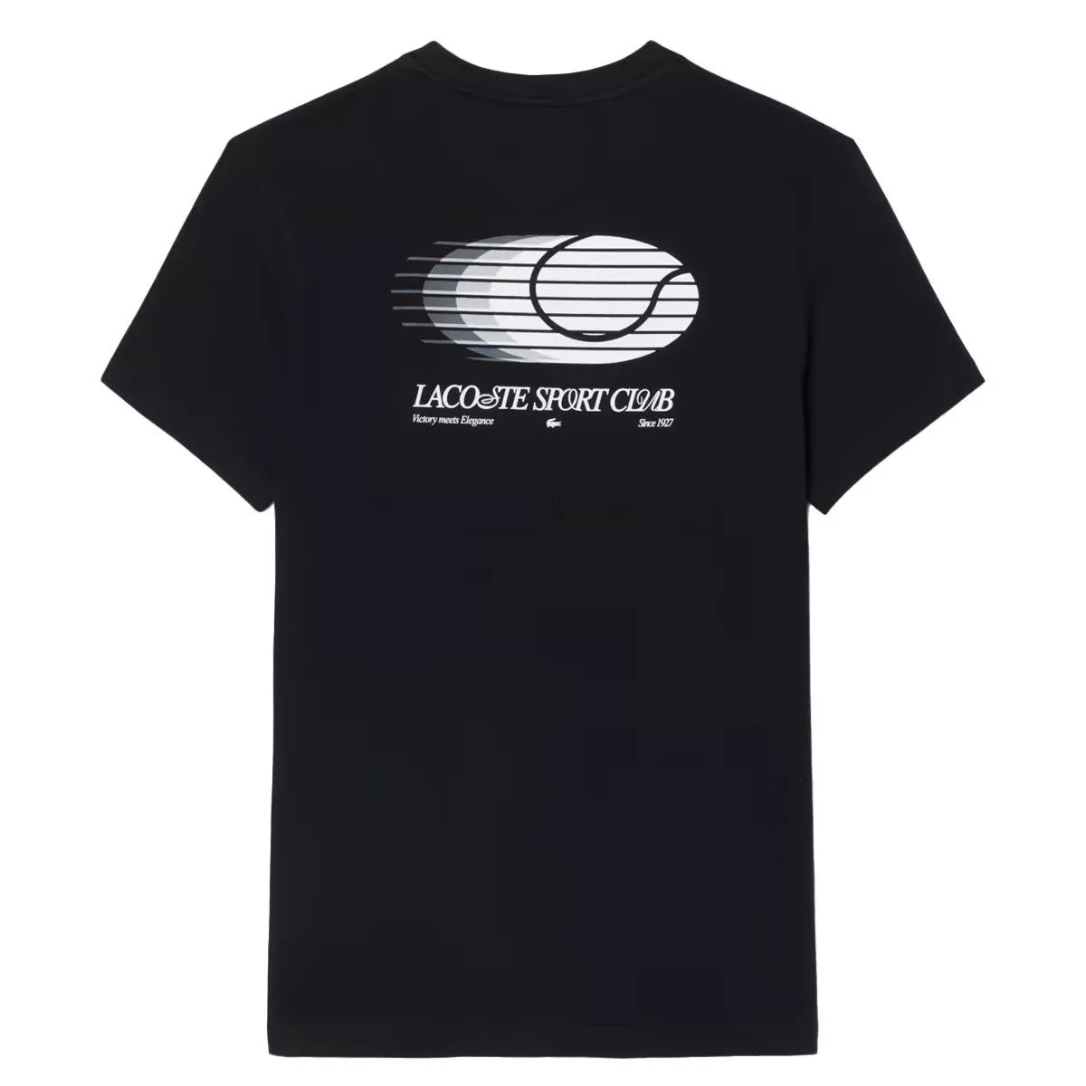 Lacoste Sport Ultra Dry Graphic T-Shirt Black / Grey