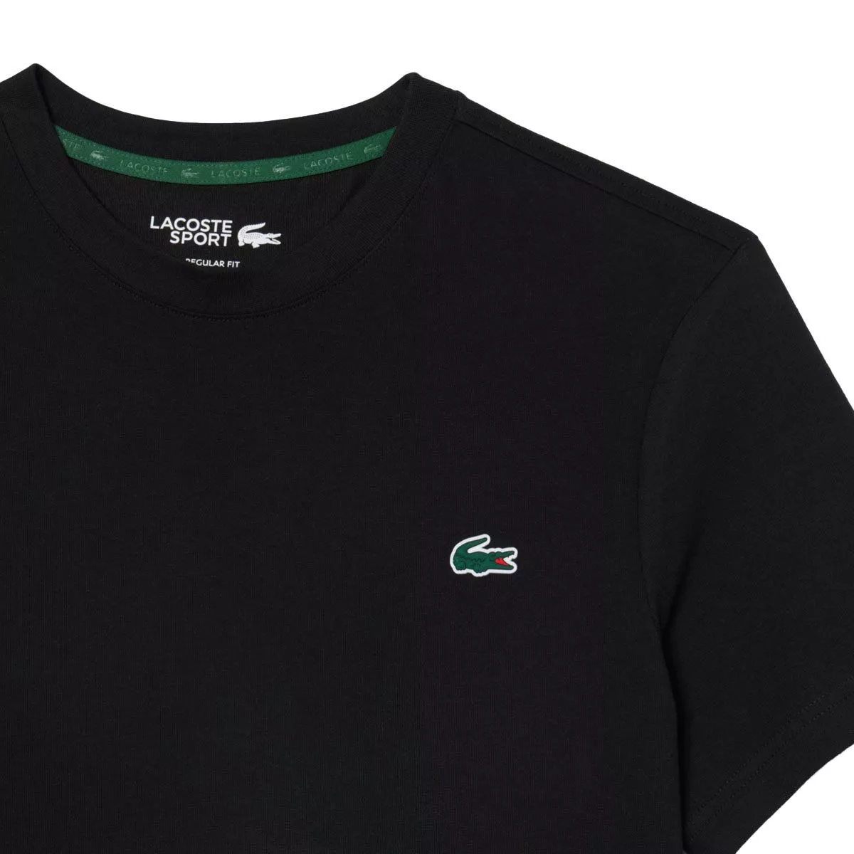 Lacoste Sport Ultra Dry Graphic T-Shirt Black / Grey