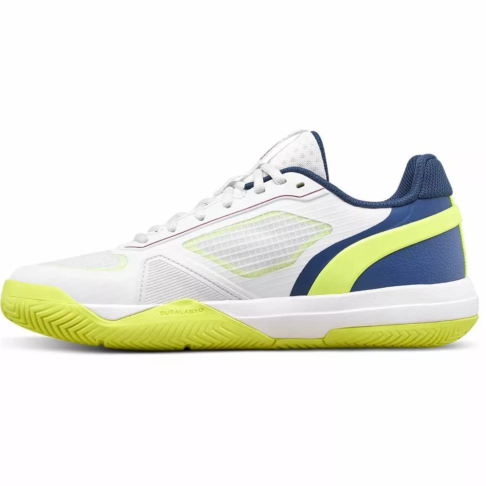 Wilson Rush Pro 5 Junior Tennis Shoes White / Blue / Yellow
