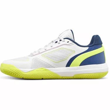 Wilson Rush Pro 5 Junior Tennis Shoes White / Blue / Yellow