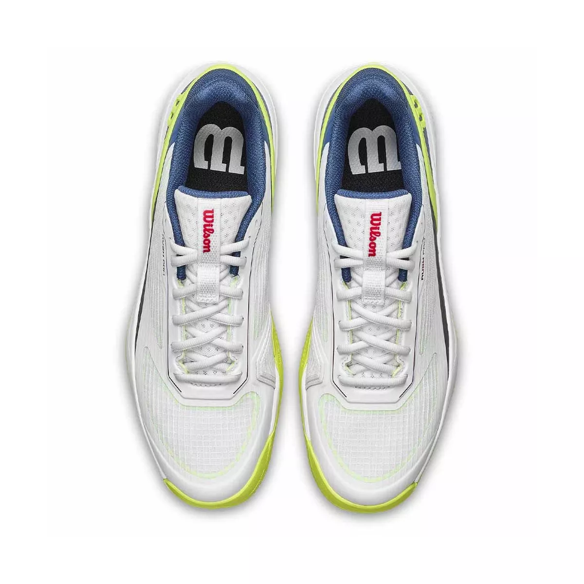 Wilson Rush Pro 5 Junior Tennis Shoes White / Blue / Yellow