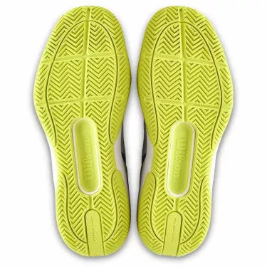Wilson Rush Pro 5 Junior Tennis Shoes White / Blue / Yellow