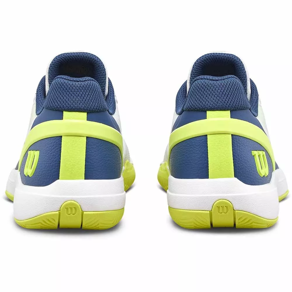 Wilson Rush Pro 5 Junior Tennis Shoes White / Blue / Yellow