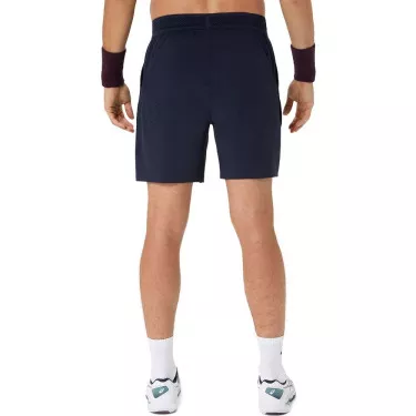 Asics Match Laser Cut 7in Tennis Shorts - Navy