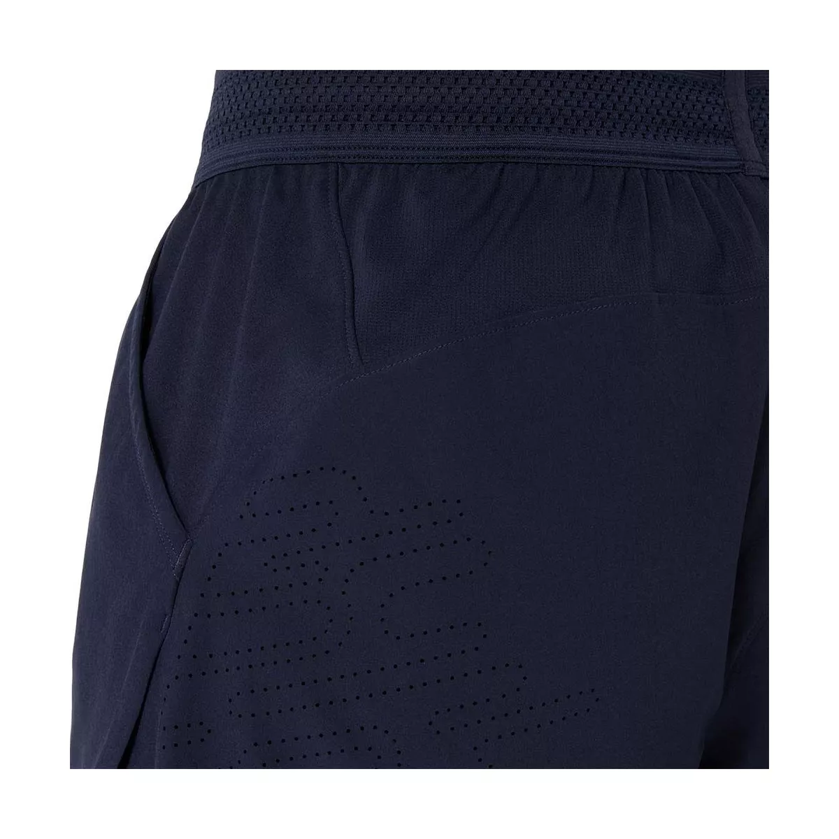 Asics Match Laser Cut 7in Tennis Shorts - Navy