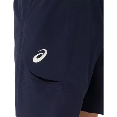 Asics Match Laser Cut 7in Tennis Shorts - Navy