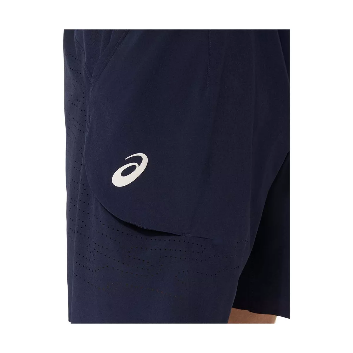 Asics Match Laser Cut 7in Tennis Shorts - Navy