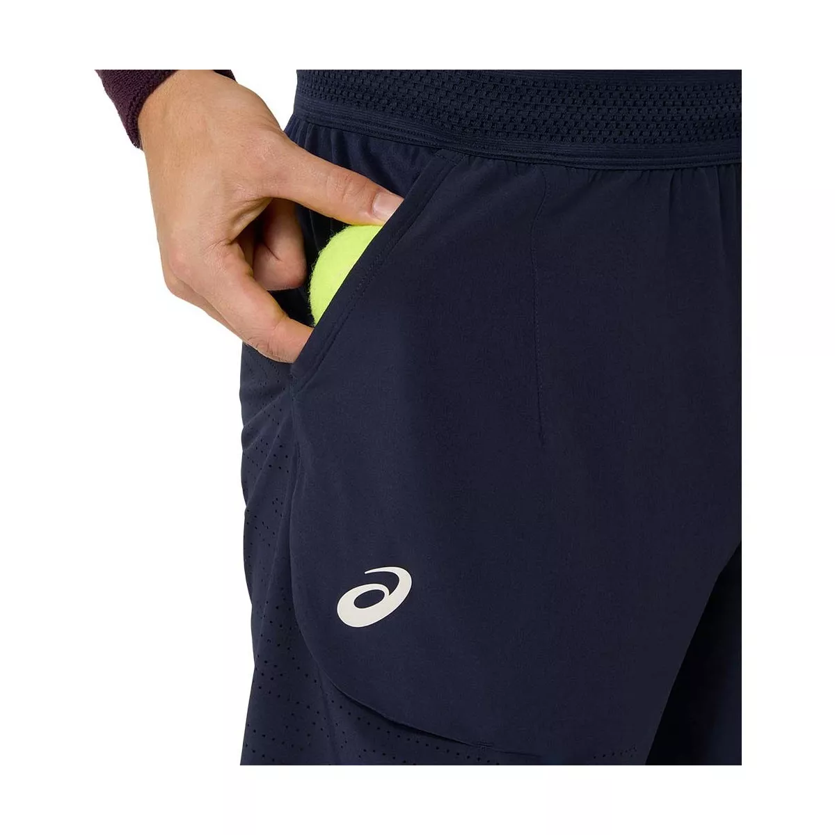 Asics Match Laser Cut 7in Tennis Shorts - Navy