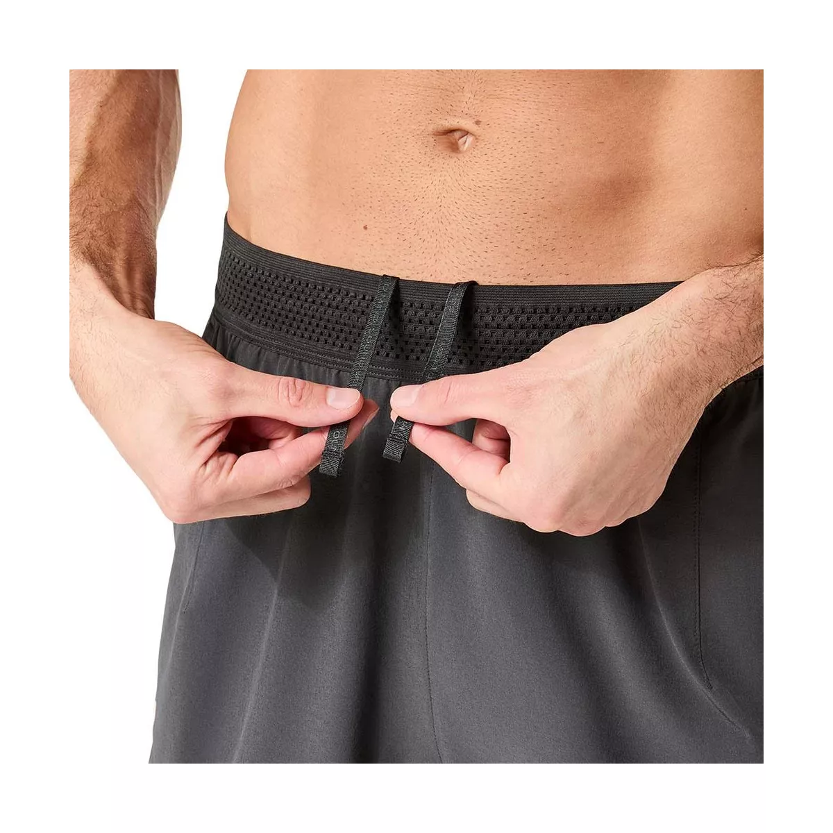 Asics Match Laser Cut 7in Tennis Shorts Grey