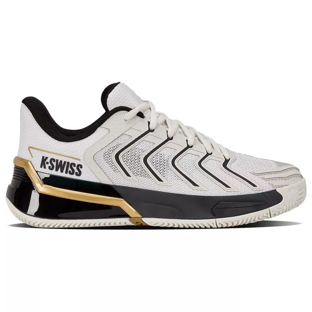 K-Swiss Ultrashot 4 Clay Shoes White / Black / Gold