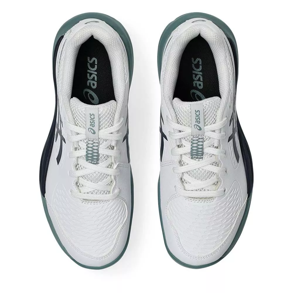 Asics Gel Resolution X GS Junior Tennis Shoes - White/Navy