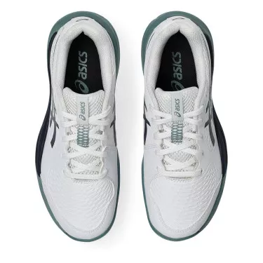 Asics Gel Resolution X GS Junior Tennis Shoes - White/Navy