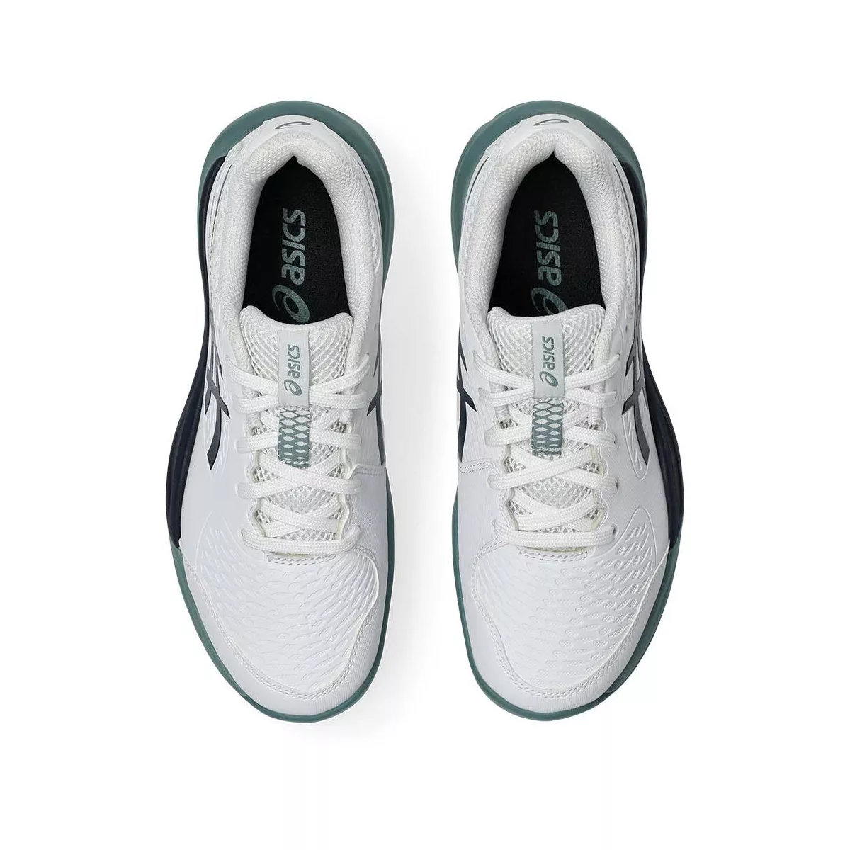 Asics Gel Resolution X GS Junior Tennis Shoes - White/Navy