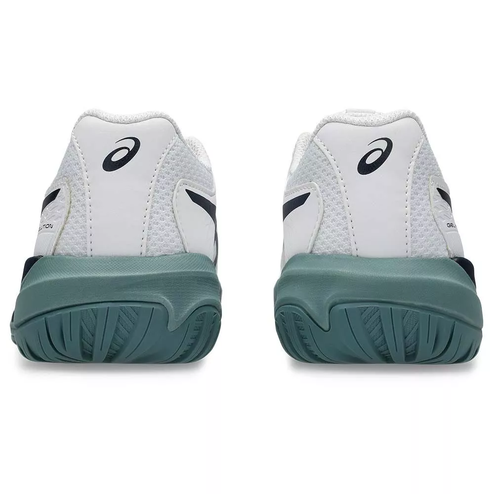 Asics Gel Resolution X GS Junior Tennis Shoes - White/Navy