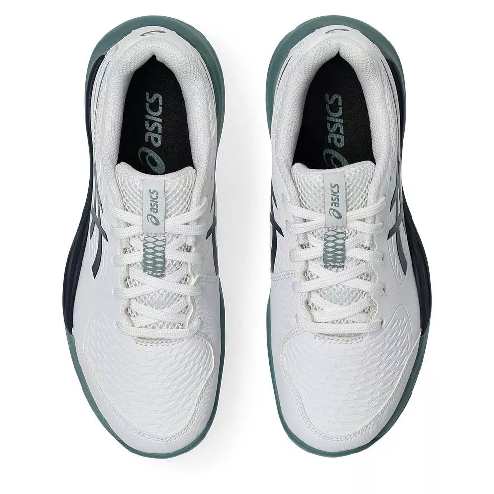 Asics Gel Resolution X GS Junior Tennis Shoes - White/Navy