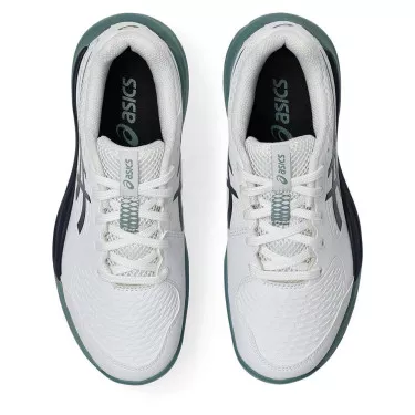 Asics Gel Resolution X GS Junior Tennis Shoes - White/Navy