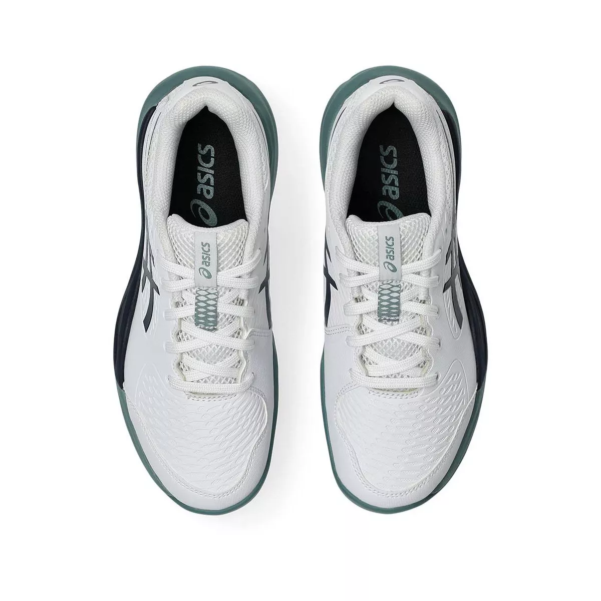 Asics Gel Resolution X GS Junior Tennis Shoes - White/Navy