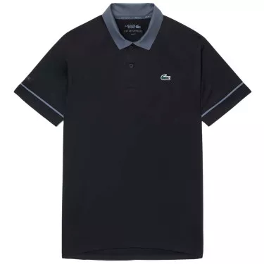 Lacoste Tennis Novak Djokovic On Court Polo Black / Grey