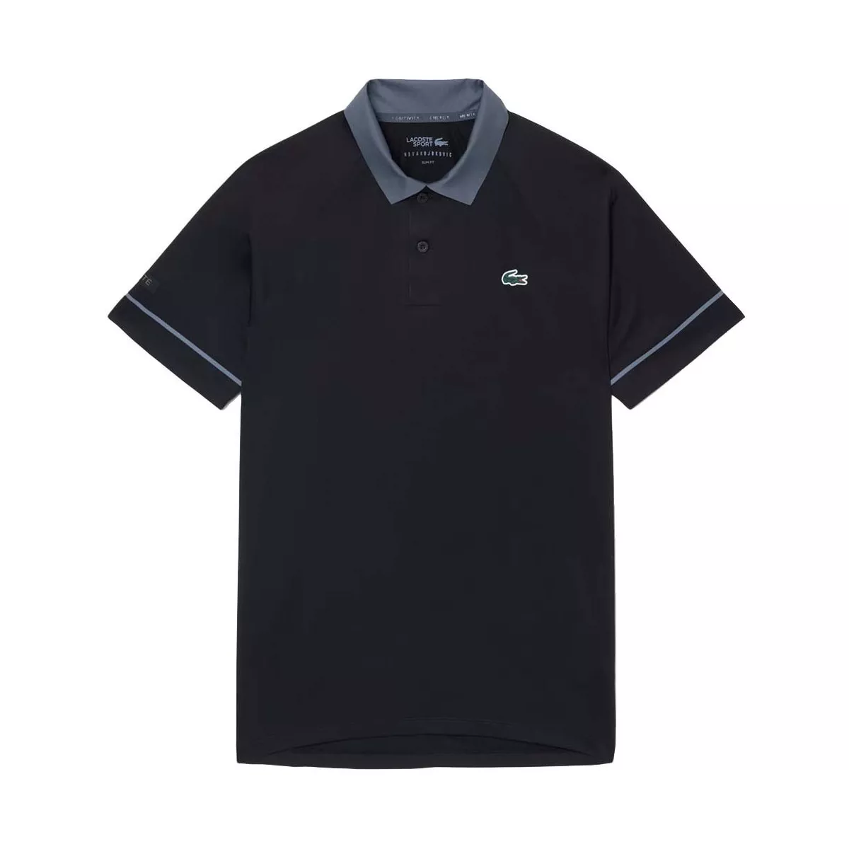 Lacoste Tennis Novak Djokovic On Court Polo Black / Grey