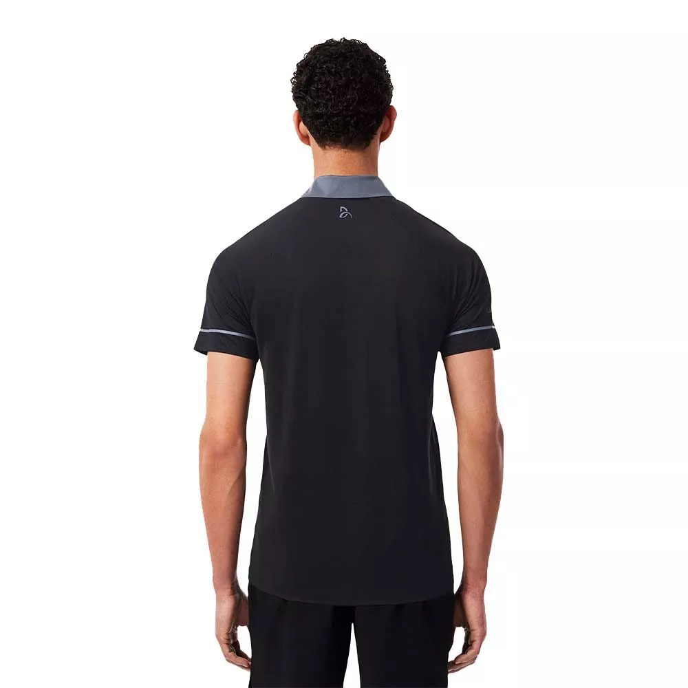 Lacoste Tennis Novak Djokovic On Court Polo Black / Grey
