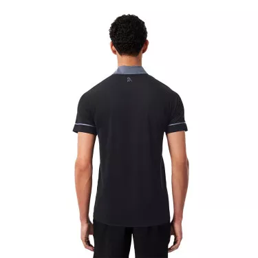 Lacoste Tennis Novak Djokovic On Court Polo Black / Grey