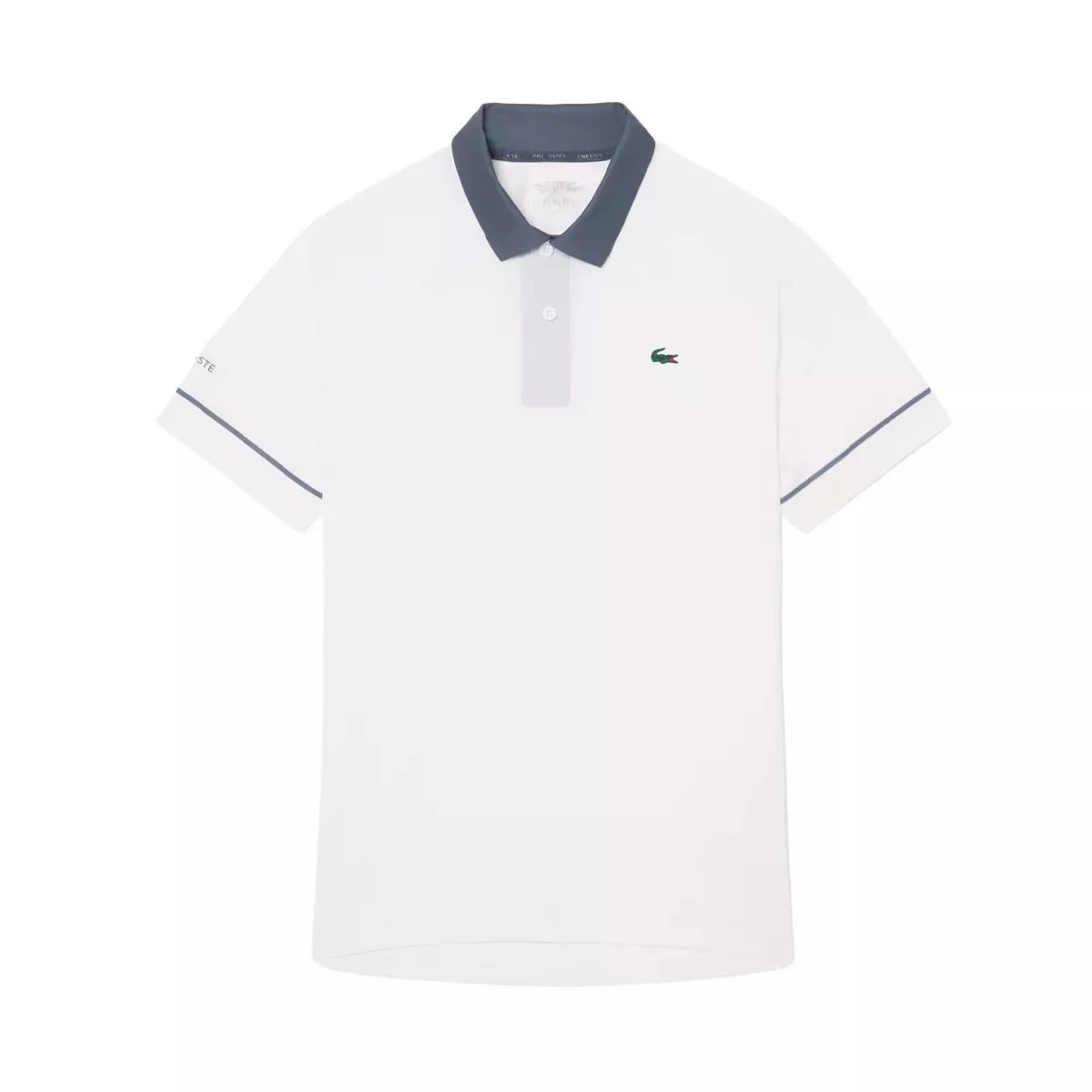 Lacoste Tennis Novak Djokovic On Court Polo White / Grey