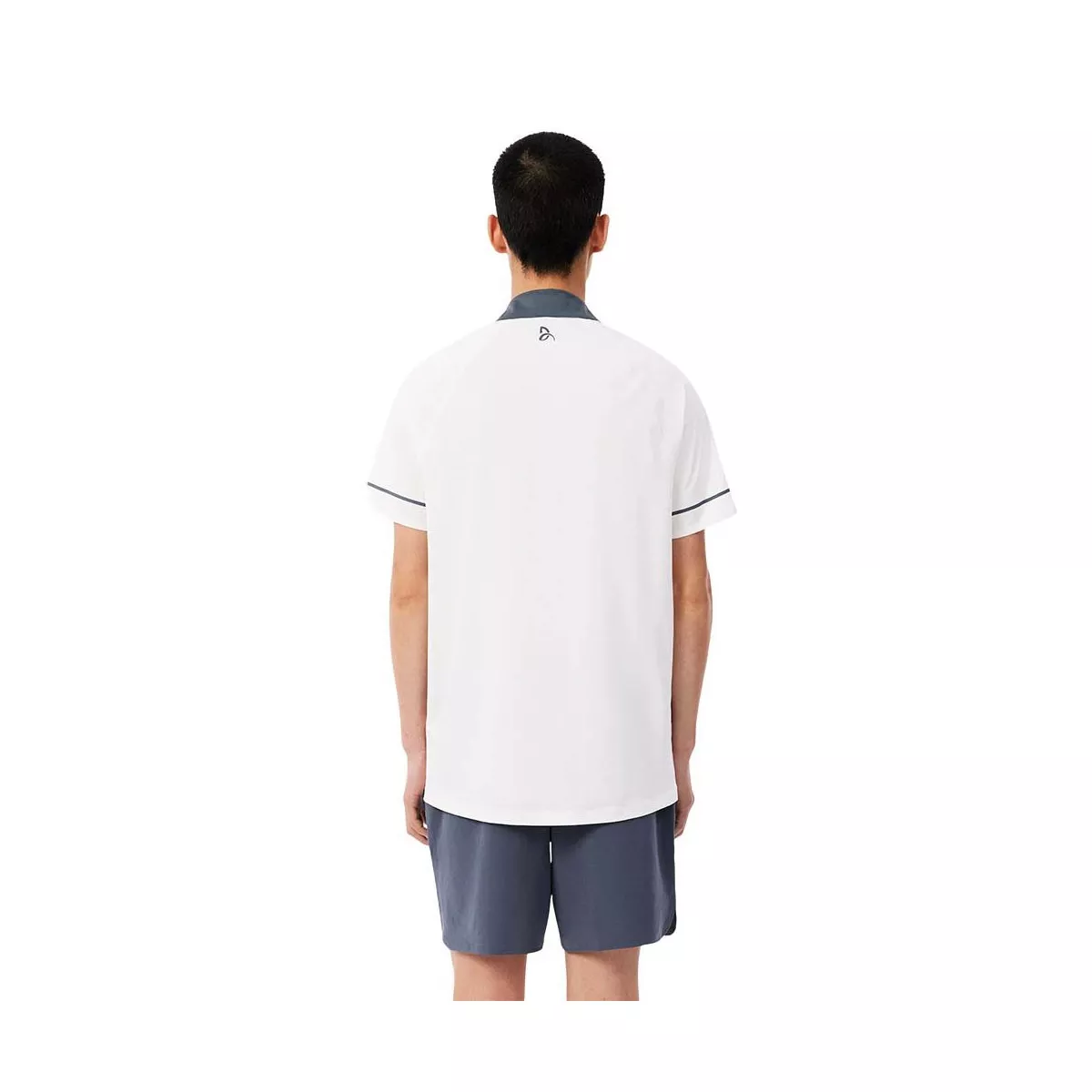 Lacoste Tennis Novak Djokovic On Court Polo White / Grey