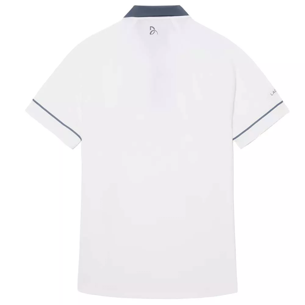 Lacoste Tennis Novak Djokovic On Court Polo White / Grey