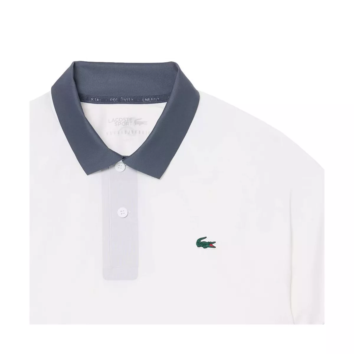 Lacoste Tennis Novak Djokovic On Court Polo White / Grey