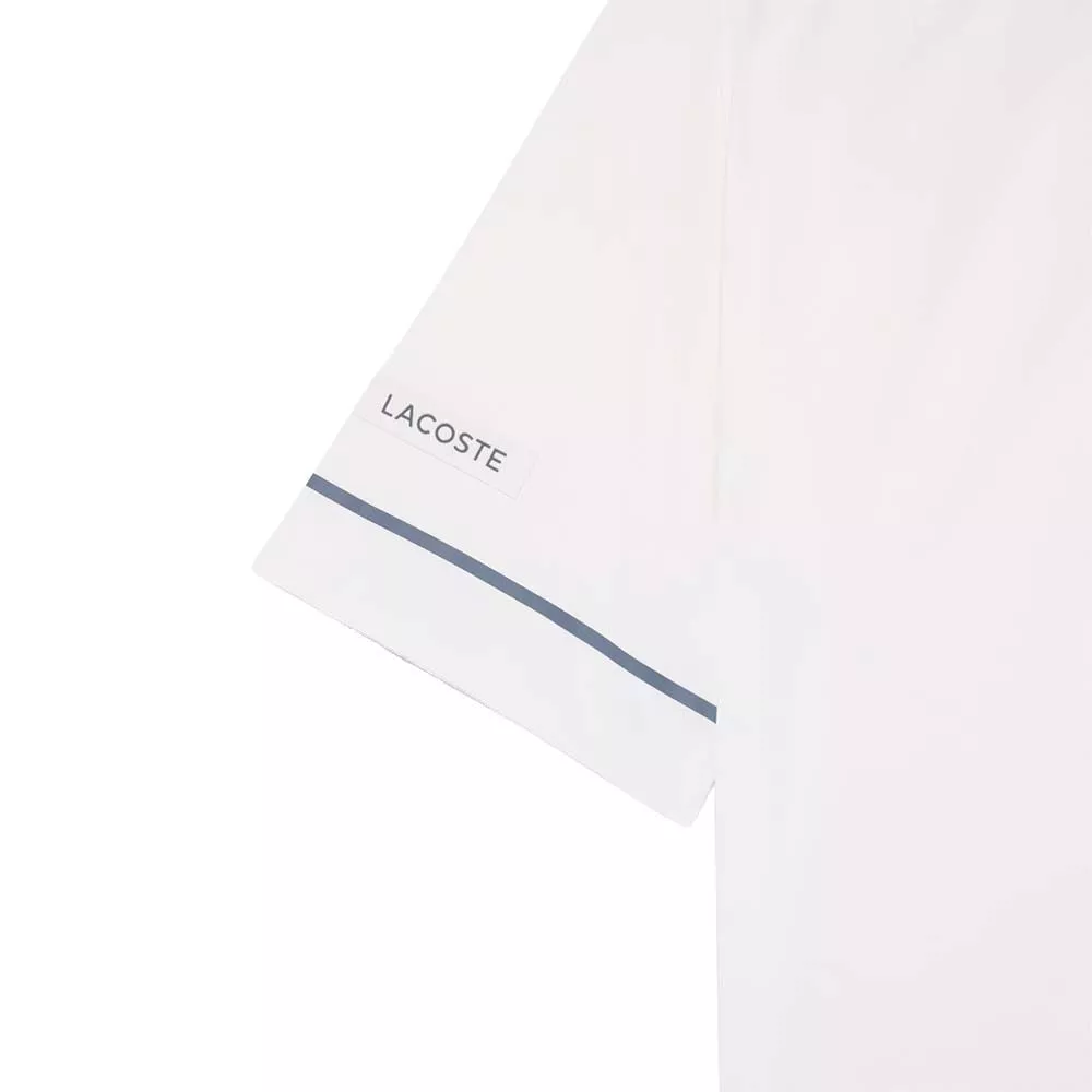 Lacoste Tennis Novak Djokovic On Court Polo White / Grey