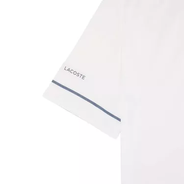 Lacoste Tennis Novak Djokovic On Court Polo White / Grey
