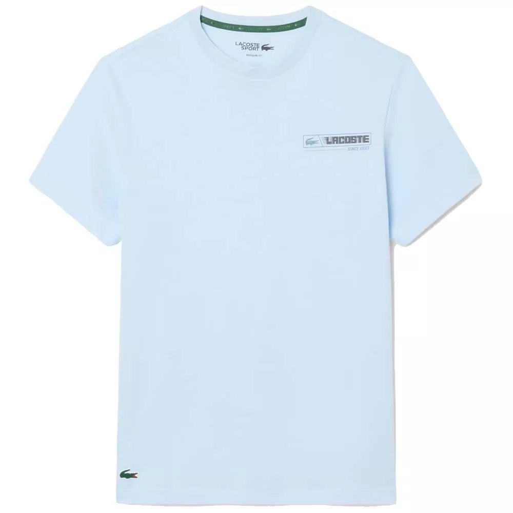 Lacoste Sport Ultra Dry Graphic T-Shirt - Light Blue / Blue
