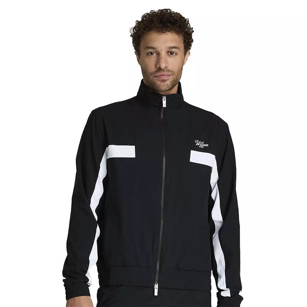 Men's Wilson Grand Slam Jacket Black / White