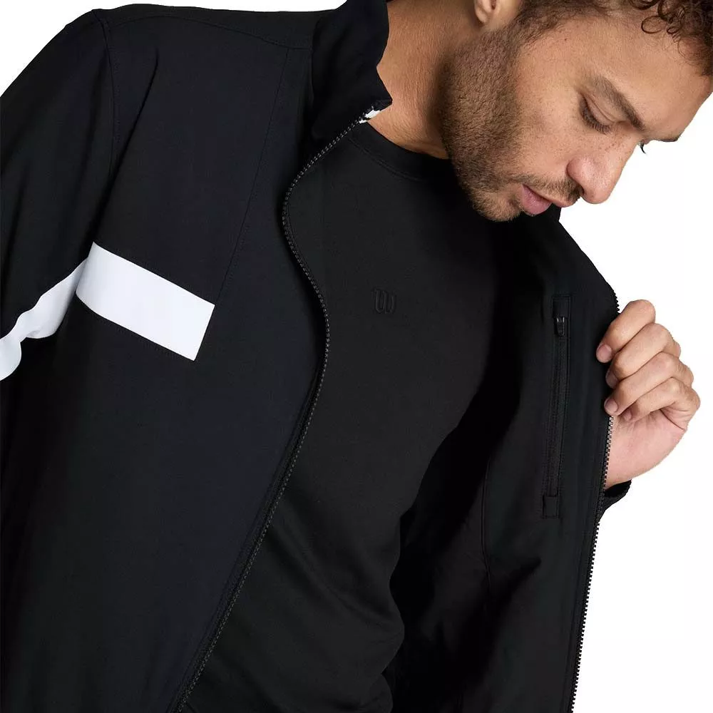 Men's Wilson Grand Slam Jacket Black / White
