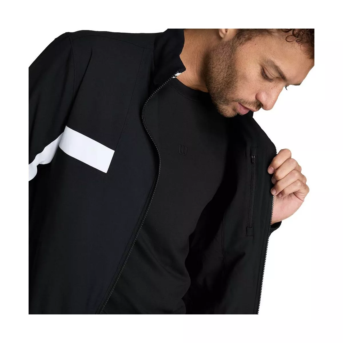 Men's Wilson Grand Slam Jacket Black / White