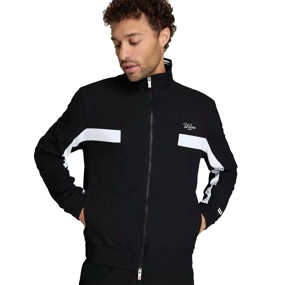 Men's Wilson Grand Slam Jacket Black / White