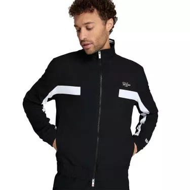 Men's Wilson Grand Slam Jacket Black / White