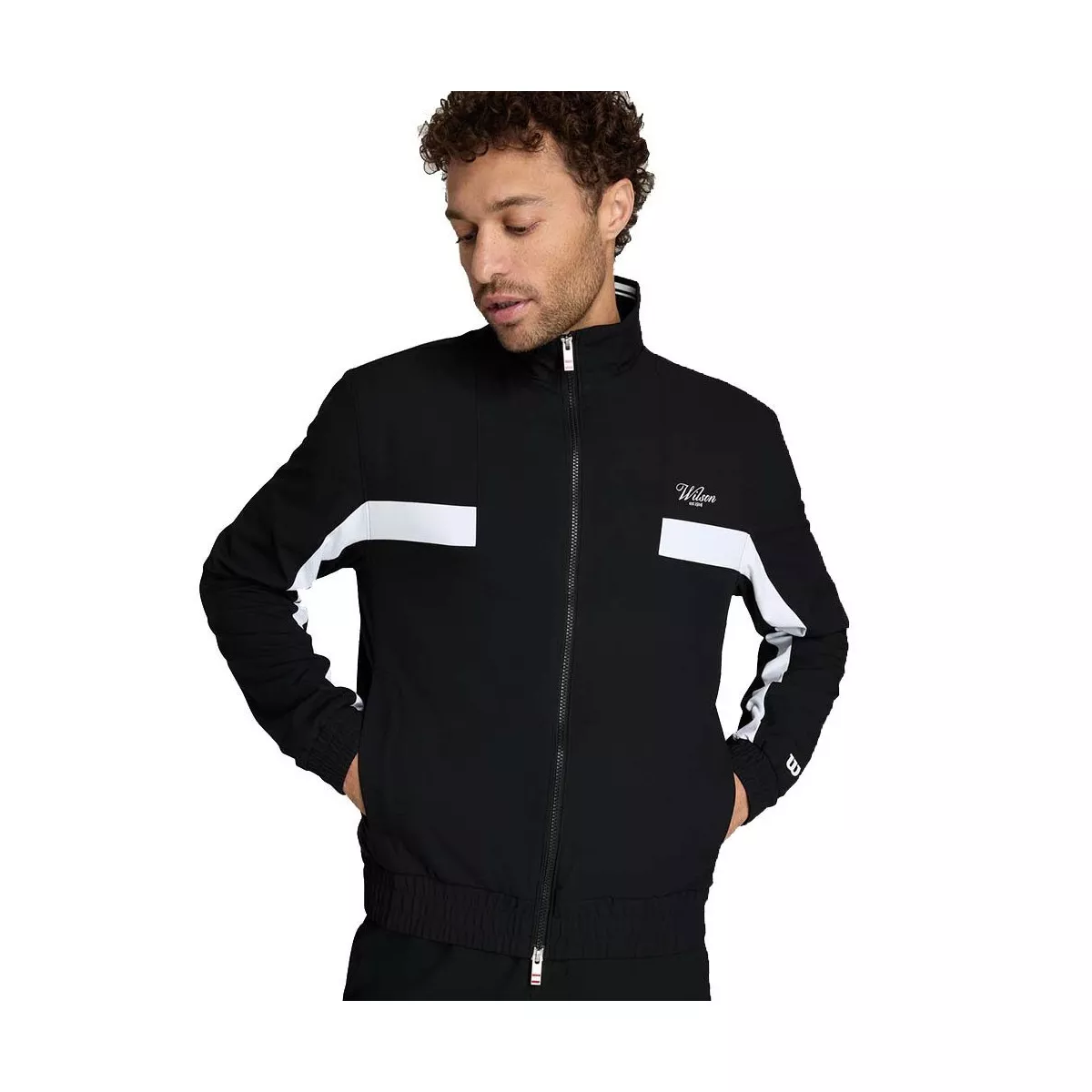 Men's Wilson Grand Slam Jacket Black / White