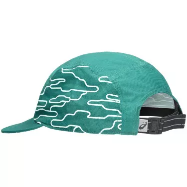 Asics Padel 5 Panel Cap Green / White