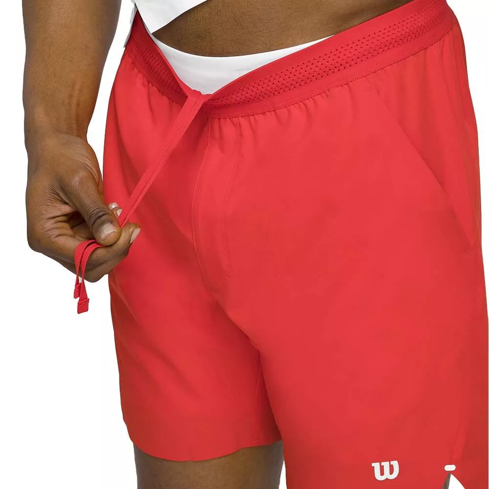 Wilson Tournament 18cm Men's Tennis Shorts - Infrared Red