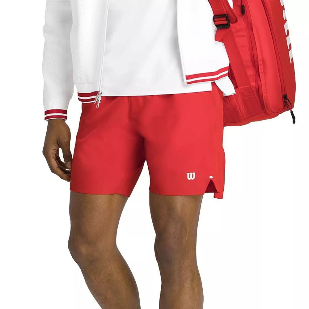 Wilson Tournament 18cm Men's Tennis Shorts - Infrared Red
