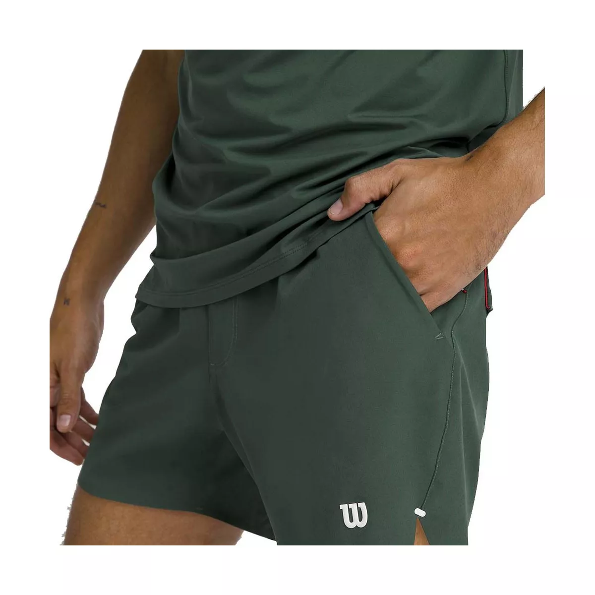 Wilson Tournament 18cm Men's Tennis Shorts Sycamore Green