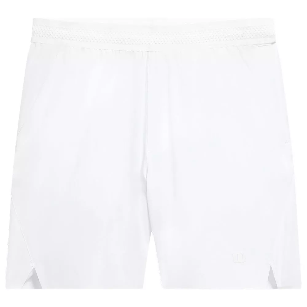 Wilson Tournament 18cm Men's White Tennis Shorts