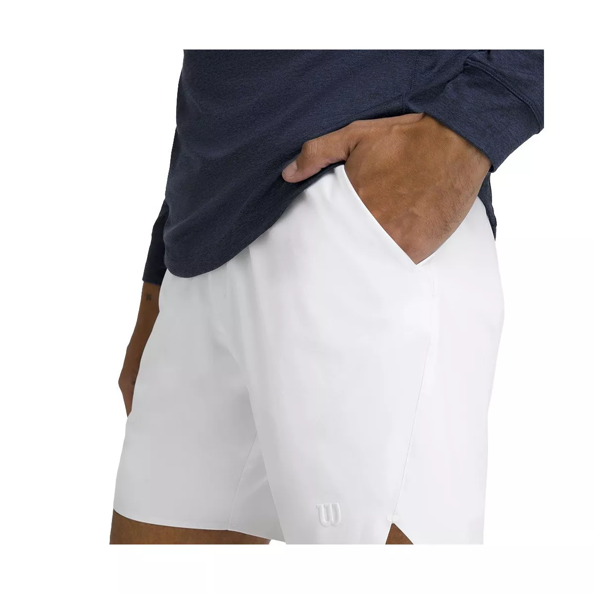 Wilson Tournament 18cm Men's White Tennis Shorts